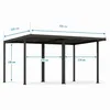 Mirador 111S Doppelcarport 6x5m, Aluminium-Stahl Garage, Produktbild-Vorschau 6
