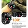 A smartwatch on a wrist, with a close-up of another smartwatch and marketing text. Podgląd zdjęcia produktu