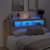 Tête de lit LED Chêne Sonoma 200x18,5x103,5 cm Matériau Voir les images du produit 4