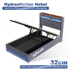MODFU Lit boxspring 140×200 avec coffre, lit rembourré avec Voir les images du produit 6