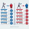 Meteor Boxhandschuhe 6 oz für Training und Sparring, Produktbild-Vorschau 10