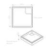 Schulte Duschwanne 90x90 cm, Weiß, Modell Cala - Produktbild-Vorschau 4