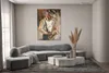 Leinwandbild Wandbild SAXOPHONIST Malerei Retro Stil Produktbild-Vorschau 7