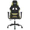 vidaXL Gaming-Stuhl Schwarz und Hellgrün Stoff Produktbild-Vorschau 3