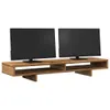 vidaXL Stojan na monitory vzhled starého dřeva 100x27x15 cm Náhled obrázku produktu 3