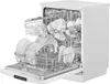 An open dishwasher filled with clean dishes. Produktbild-Vorschau