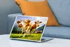 MuchoWow® Laptop Aufkleber Sticker Cover Kühe - Berge - Produktbild-Vorschau 4