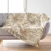 Narzuta na sofę, z motywem liści, DUNE, 125 x 150 cm Podgląd zdjęcia produktu 2