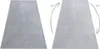 Two views of a silver rug, with arrows indicating a 180-degree rotation. Produktbild-Vorschau