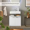 SMASH Badezimmer Waschbeckenunterschrank Weiß matt 63x55x29 Produktbild-Vorschau 8