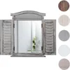 Lustro ścienne okno z okiennicami 53x42x5cm ~ szary shabby Podgląd zdjęcia produktu 6