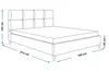 Polsterbett LUX ROMA mit Kopfteil, 160 x 200 cm, Doppelbett Produktbild-Vorschau 3