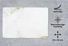 MuchoWow® Mauspad Mousepad Marmor - Gold - Weiß - Luxus Produktbild-Vorschau 2
