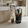 Carrello della spesa Relaxdays, 2 ruote grandi, scomparto Anteprima dell’immagine prodotto 6