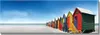120 x 40 cm Bild auf Leinwand Haus bunt Strand 5716-SCT Produktbild-Vorschau 1