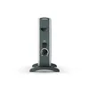 A side view of a portable electric heater on a white background. Produktbild-Vorschau