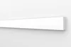 A white molding strip is shown against a white wall. Produktbild-Vorschau