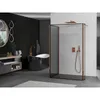Mexen Kioto Duschwand Walk-in 100 x 100 x 40 cm, schwarzes Produktbild-Vorschau 2