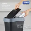 Rotho Twist Mülleimer Küche 3er-Set 10 L 25 L 50 L Deckel Produktbild-Vorschau 4