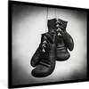 MuchoWow® Gerahmtes Poster Boxen - Boxhandschuhe - Seil Produktbild-Vorschau 1