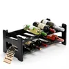 BigDean Flaschenregal stapelbar für 12 Flaschen Weinregal Produktbild-Vorschau 1