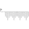 A line drawing of an icicle light string with a plug. Podgląd zdjęcia produktu