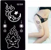 Henna Tattoo Schablone Airbrush Stencil Mond und Stern Produktbild-Vorschau 1