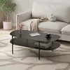 Table basse 'Enebakk' 112 x 62 x 40,5 cm noir Voir les images du produit 1