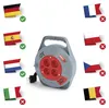 PVC Kabeltrommel – 4 Steckdosen, 10m SCHUKO Voir les images du produit