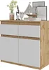 A product shot of a sideboard with decorative items on top. Voir les images du produit