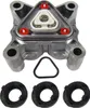 A product shot of a pump head assembly with accompanying seals and a gasket. Produktbild-Vorschau