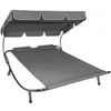 Chaise longue de jardin tectake® pour 2 personnes Voir les images du produit 1