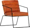 Fauteuil marron clair cuir véritable Voir les images du produit 10