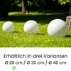 LUMILED Stein Kugelleuchte Außen 20cm Außenkugelleuchte Produktbild-Vorschau 9