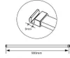 140cm Stabilisator Chrom glänzend für 6-8mm Duschkabine Produktbild-Vorschau 3