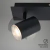Spotleuchte IP44 2-flammig HxL 11,2x29 cm schwarz Produktbild-Vorschau 4