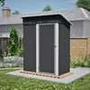 Domek ogrodowy o wymiarach 152 × 84 × 182 cm, metalowa Podgląd zdjęcia produktu 6
