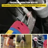 A collage of images showing a magnetic induction heater being used to heat metal parts, with text overlays describing its function. Produktbild-Vorschau