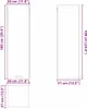 vidaXL Armadio a muro con contenitore Bianco 30 x 31 x 100 Anteprima dell’immagine prodotto 8