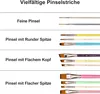 Gesichtsfarbe Pinsel, 12 Stück, pastellfarben, für Produktbild-Vorschau 3