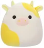 A close-up studio shot of a plush toy cow. Produktbild-Vorschau