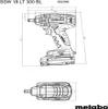 Akumulatorowa wkrętarka udarowa Metabo SSW 18 LT 300 BL, Podgląd zdjęcia produktu 24