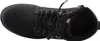 A top-down view of a black boot. Voir les images du produit