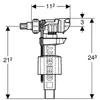 GEBERIT Füllventil Typ 380 WA seitlich 3/8" zu AP und Produktbild-Vorschau 6