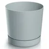 GRAUER BLUMENTOPF 24cm Topf mit Untersetzer CLIC+DROP Produktbild-Vorschau 8