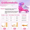 COSTWAY Kinder Rollschuhe Schmetterling mit 4 leuchtenden Produktbild-Vorschau 3
