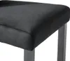 vidaXL Sedie da pranzo 4 pezzi in velluto nero Anteprima dell’immagine prodotto 7