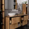 Mobile lavabo sospeso VAMI Craft rovere 90 cm 2 cassetti Anteprima dell’immagine prodotto 11