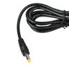 A close-up shot of a black power cord with a yellow-tipped connector, isolated on a white background. Produktbild-Vorschau