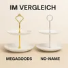 Doppellagige Etagere rund Hochzeit Party Obst Kuchenständer Produktbild-Vorschau 4